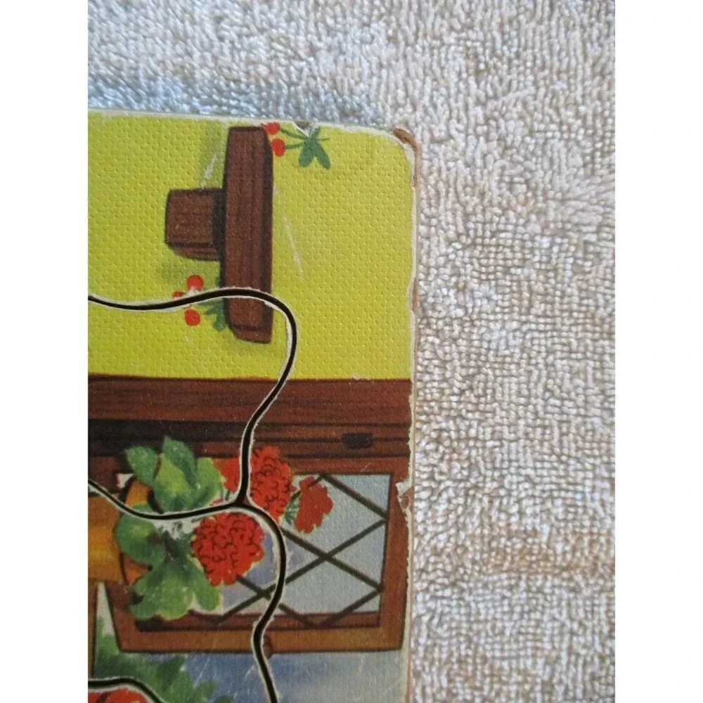 Vintage Jack be Nimble wooden puzzle, 1940.‎ Mother Goose, Nursery Rhymes